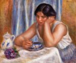 chocolate comes, chocolate goes 6 Femme prenant du chocolat 1912 by Pierre Auguste Renoir from Barnes Foundation