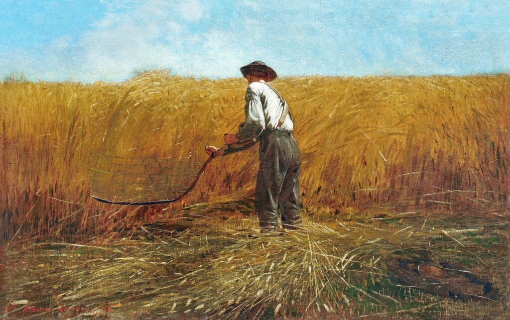 Contemplative poetry 10 The Veteran in a New Field (1865) by Winslow Homer.